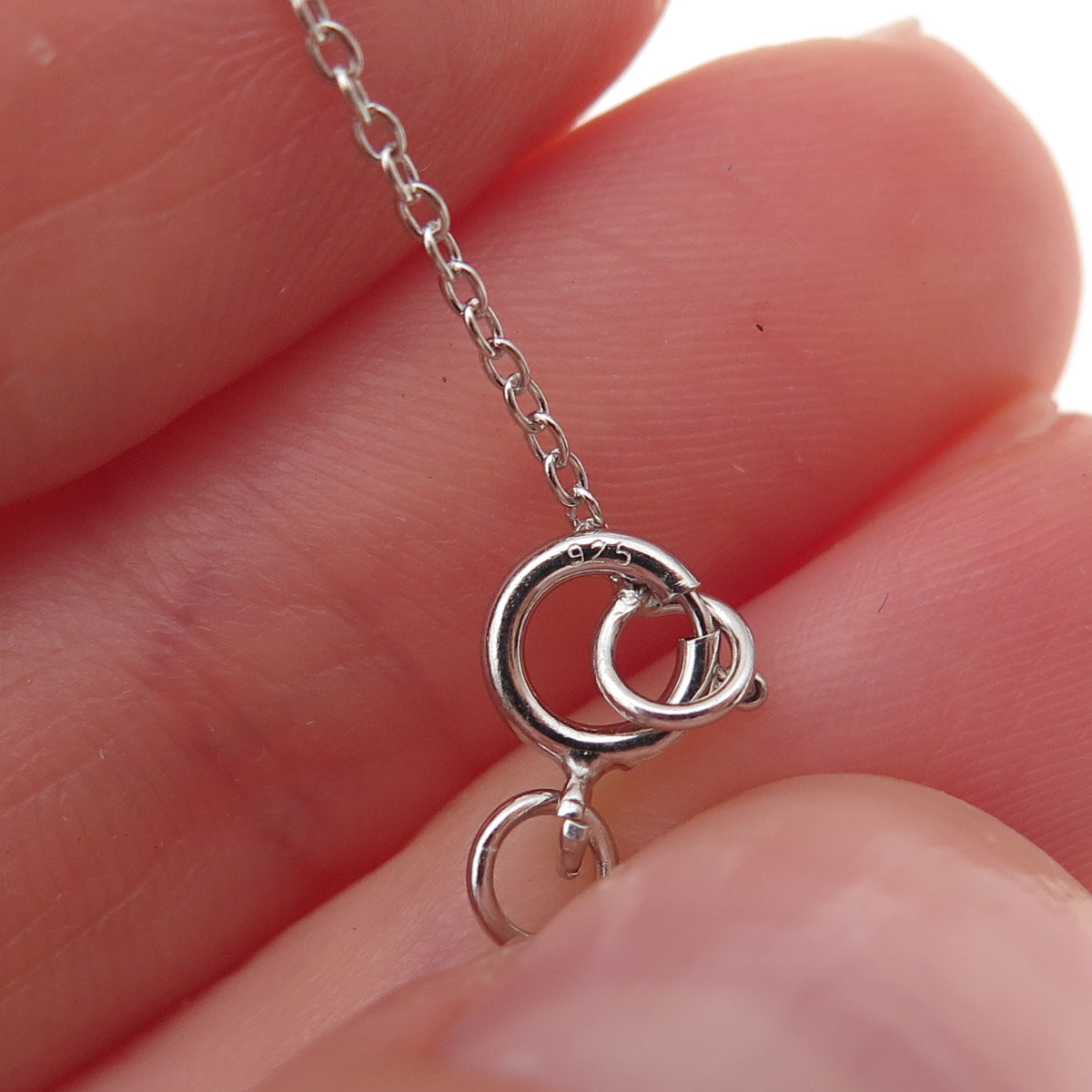 925 Sterling Silver Real Round-Cut Citrine Cable Chain Necklace 18"