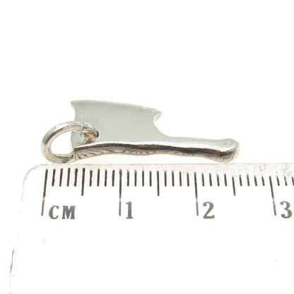 925 Sterling Silver Antique Art Deco Chef's Kitchen Knife 3D Pendant