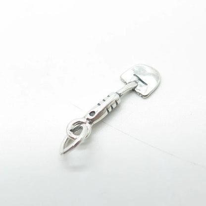 925 Sterling Silver Old Stock Shovel Charm Pendant
