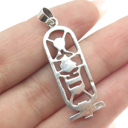 800 Silver Vintage Egypt Cartouche Pendant