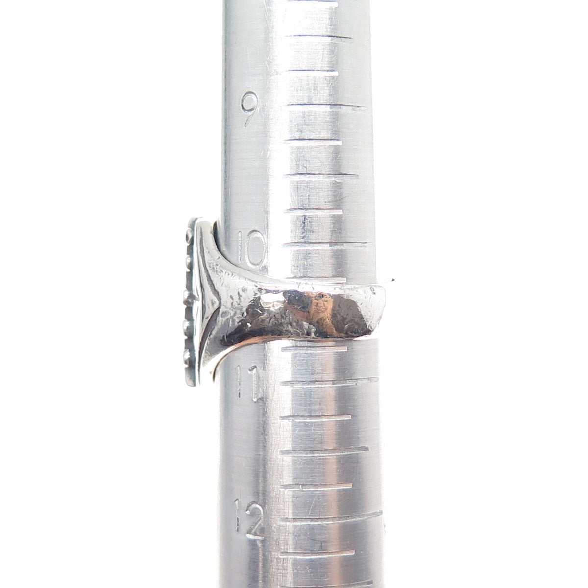 Old Pawn 925 Sterling Silver Vintage Southwestern Turquoise Ring Size 10.75