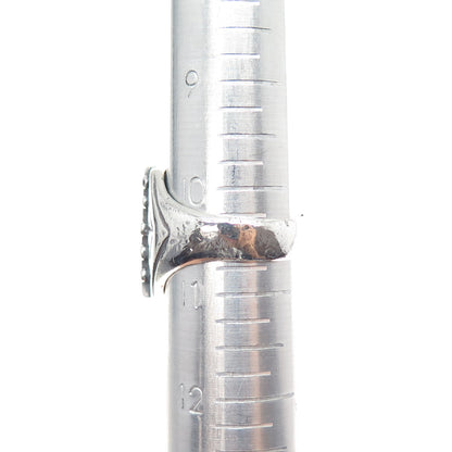 Old Pawn 925 Sterling Silver Vintage Southwestern Turquoise Ring Size 10.75