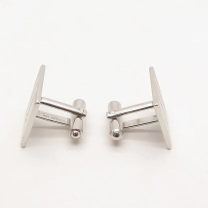 925 Sterling Silver Vintage USA Kreisler Square Cufflinks