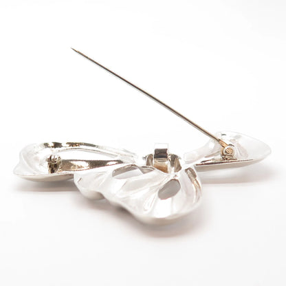 925 Sterling Silver Vintage Bow Pin Brooch