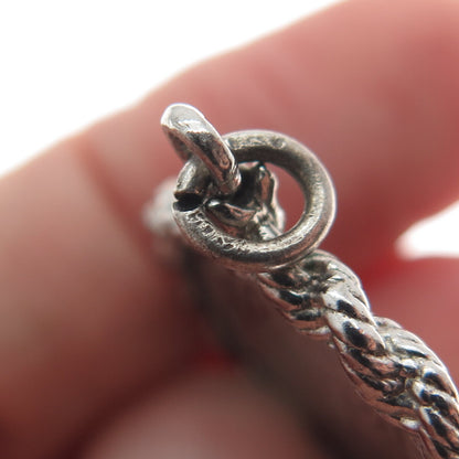 ELCO 925 Sterling Silver Vintage "Happy Anniversary" Charm Pendant