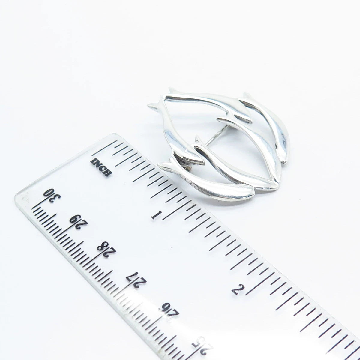 925 Sterling Silver Vintage Fish Pin Brooch