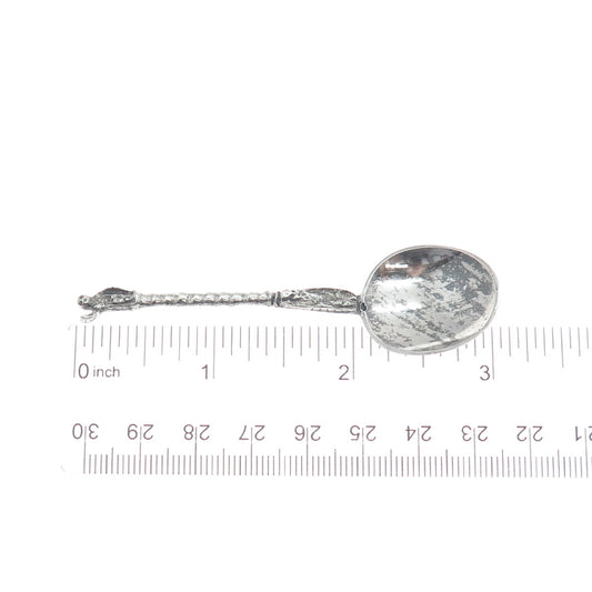 RINZE JANS SPAANSTRA 833 Silver Antique 19th Century Dutch Coffee Spoon