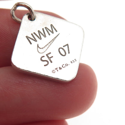 Tiffany & Co. Sterling Silver Vintage Nike Women's Marathon 2007 Mini Pendant