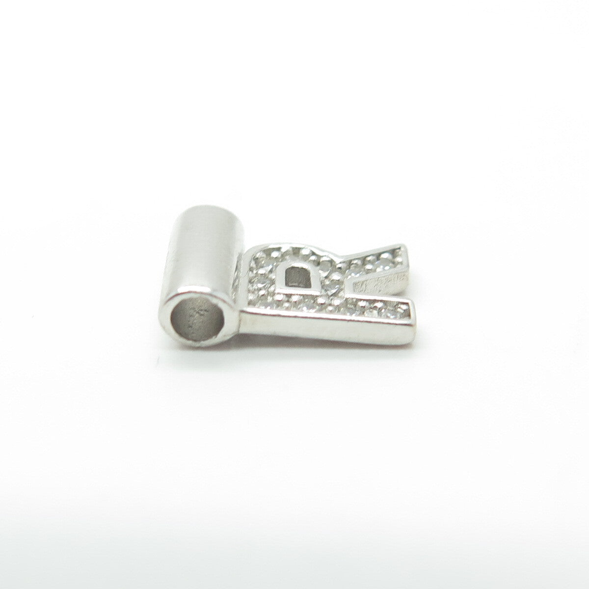NOMINATION Italy 925 Sterling Silver C Z Letter "R" SeiMia Pendant