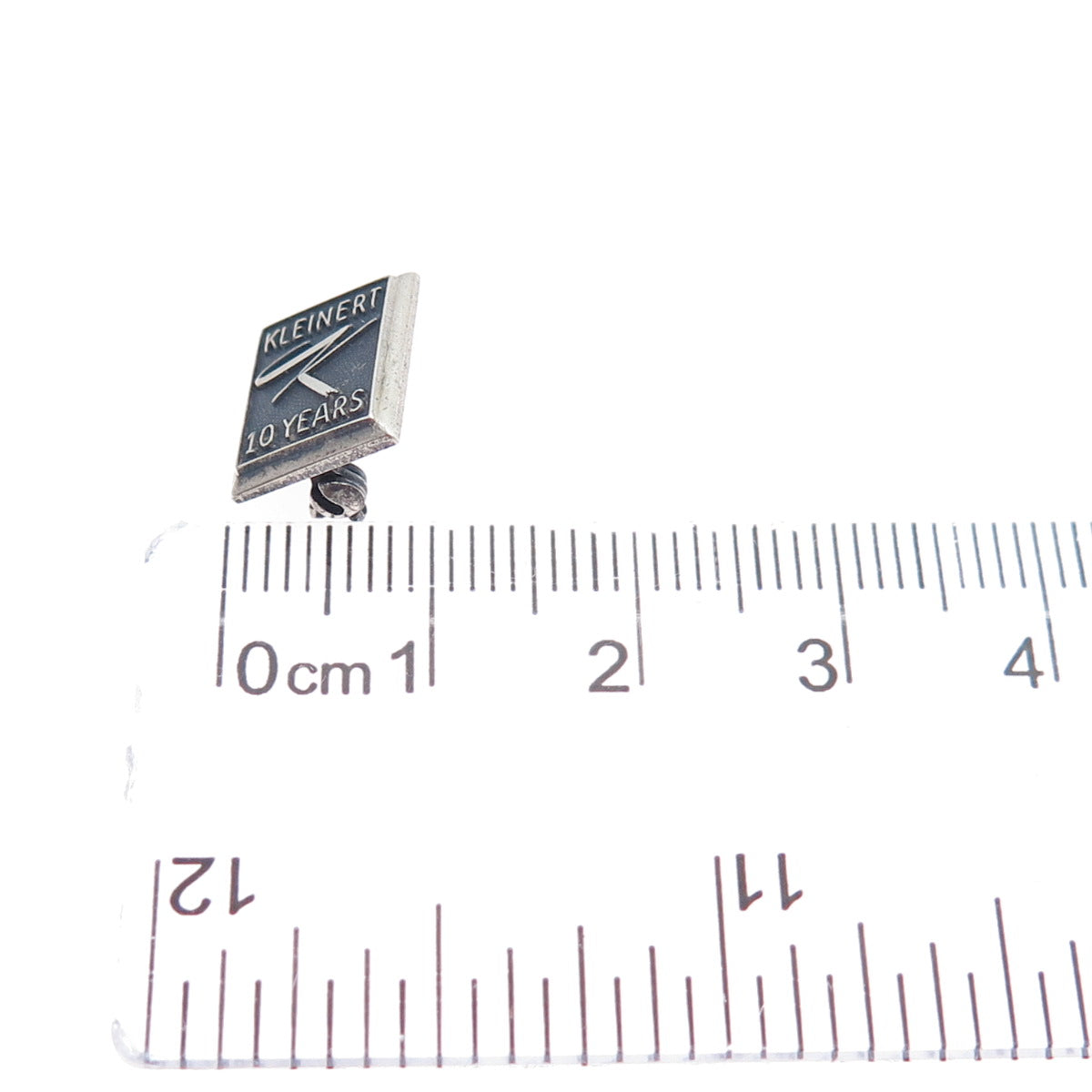 MAC NY 925 Sterling Silver Vintage Kleinert 10 Years Oxidized Mini Pin Brooch