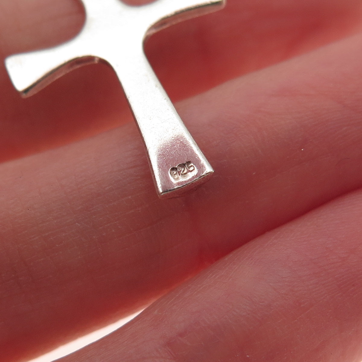 925 Sterling Silver Vintage Cross Religious Charm Pendant