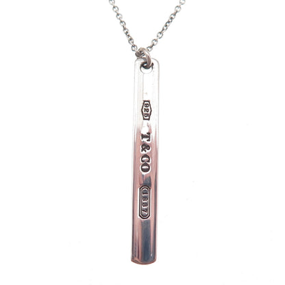 Tiffany & Co. 925 Sterling Vintage 1837 Collection Bar Cable Chain Necklace 16"