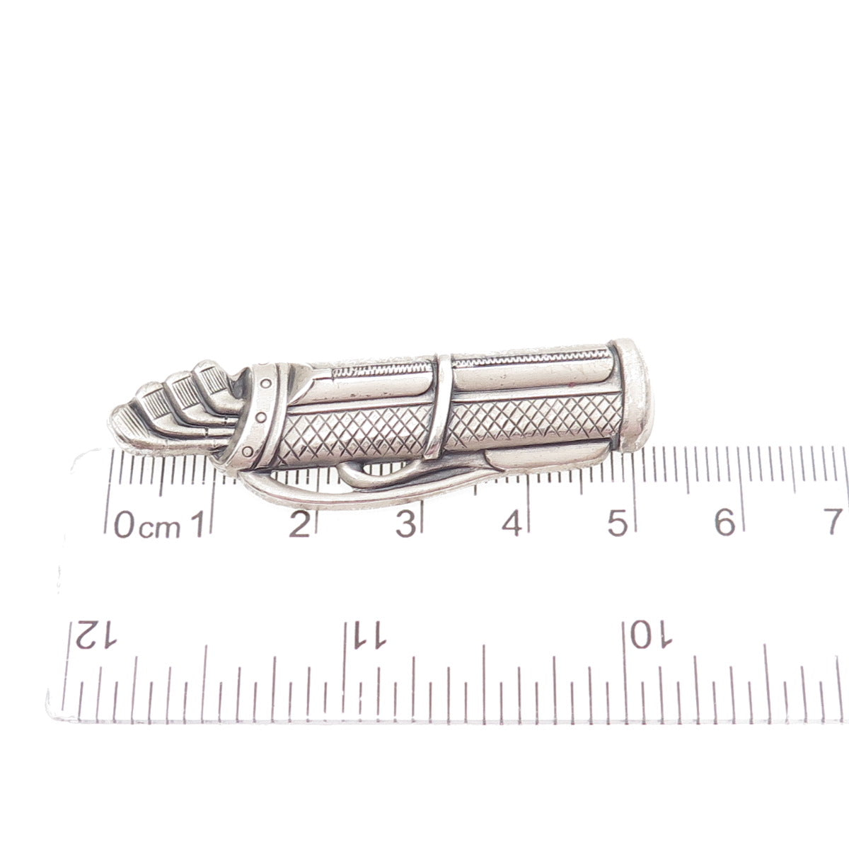 DANECRAFT 925 Sterling Silver Vintage Golf Club Oxidized Pin Brooch