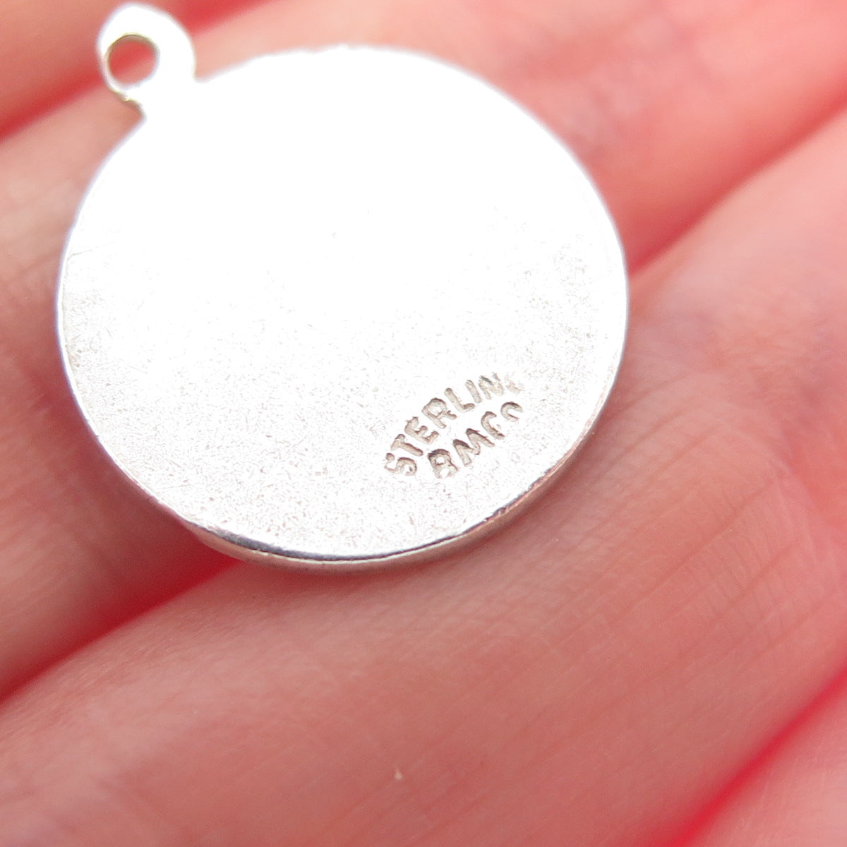 BREADNER CO. 925 Sterling Vintage Enamel St. Lawrence Seaway Minimalist Pendant