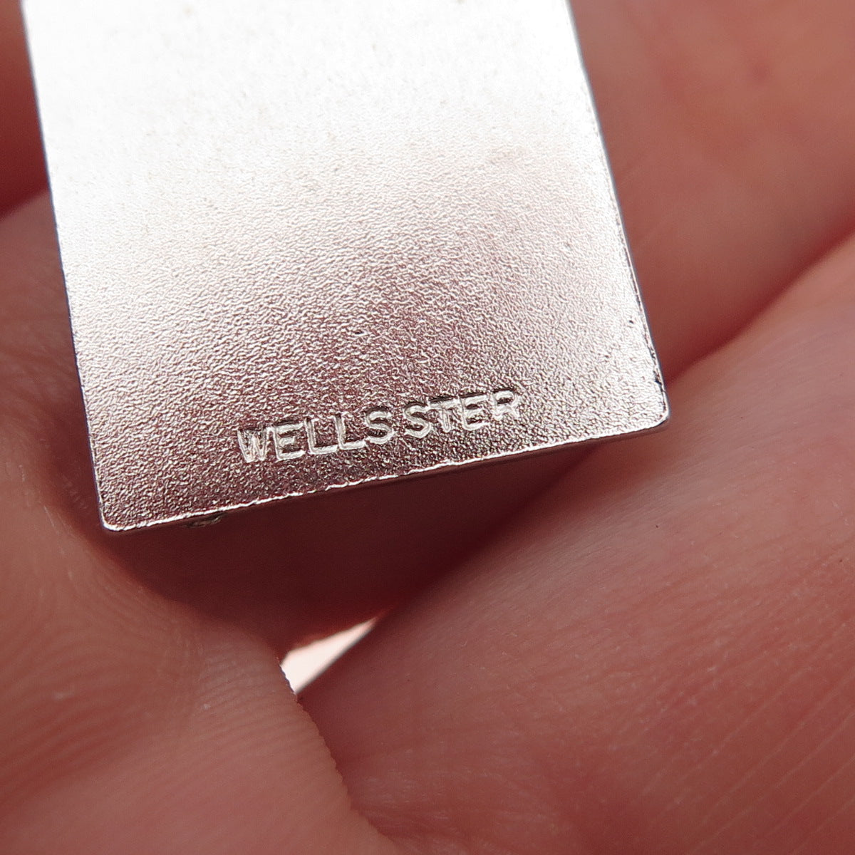 Wells 925 Sterling Silver Vintage Enamel Merry Christmas Charm Pendant