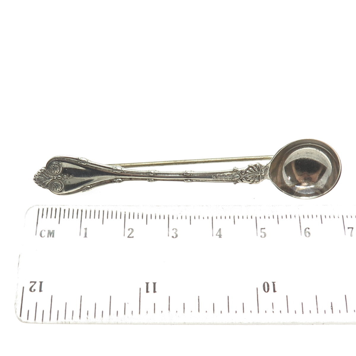 WHITING MFG CO. 925 Sterling Silver Antique 1892 Empire Salt Spices Spoon Brooch