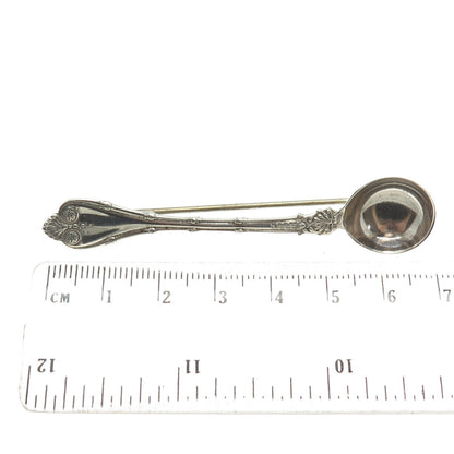 WHITING MFG CO. 925 Sterling Silver Antique 1892 Empire Salt Spices Spoon Brooch