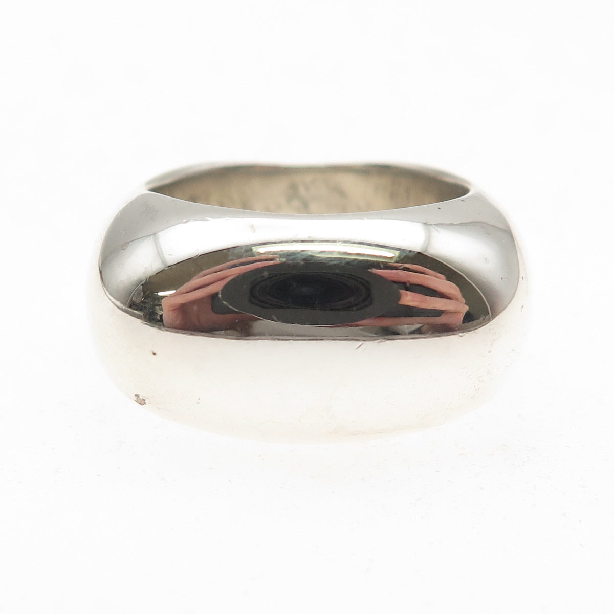 Rage 925 Sterling Silver Vintage Modernist Oxidized Ring Size 7
