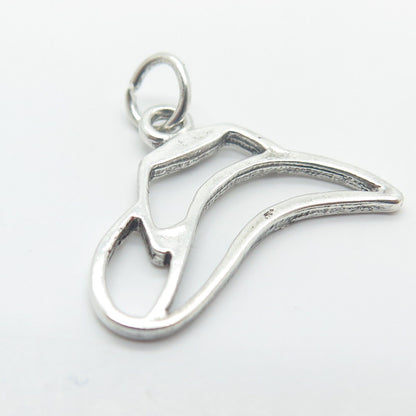 925 Sterling Silver Vintage Sun West Abstract Cowboy Hat Charm Pendant