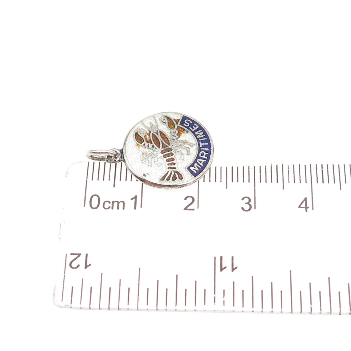 Breadner & Co. 925 Sterling Silver Vintage Enamel Maritimes Mini Charm Pendant
