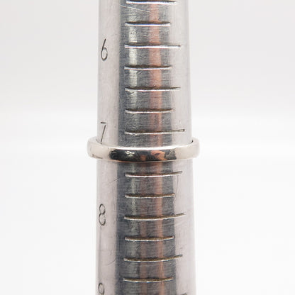 925 Sterling Silver DBJ Round-Cut C Z Ring Size 7.25