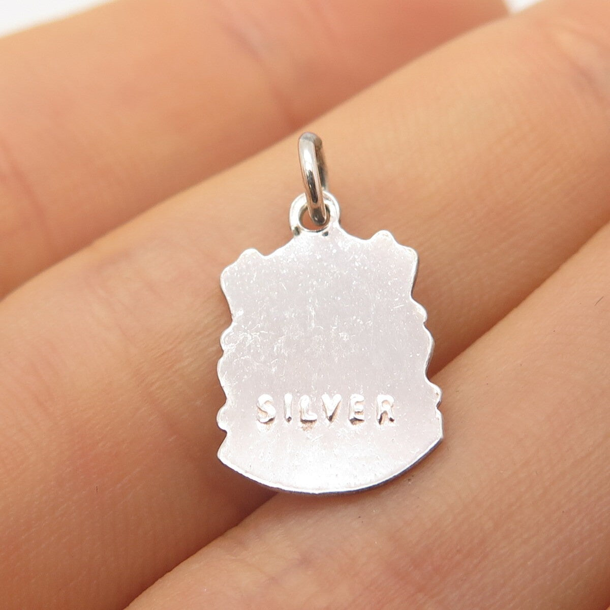 925 Sterling Silver Vintage Enamel "Bournemouth" Coat of Arms Charm Pendant