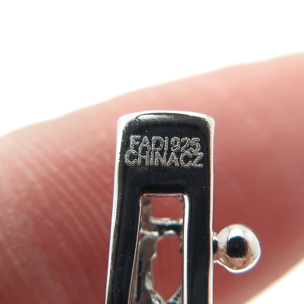 FADI 925 Sterling Silver Real Amethyst & C Z Flower Infinity Link Bracelet 7.5"