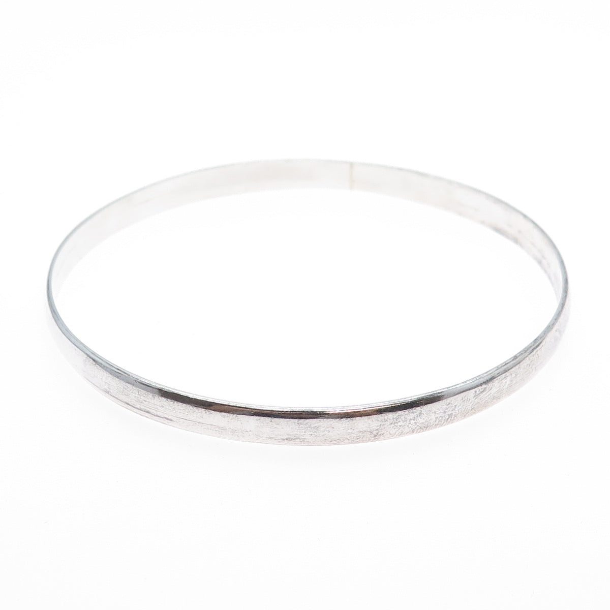 925 Sterling Silver Vintage Mexico Bangle Bracelet 9.25"