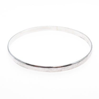 925 Sterling Silver Vintage Mexico Bangle Bracelet 9.25"