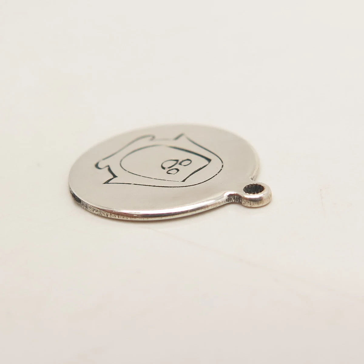 925 Sterling Silver USA Two In Town Penguin Charm Pendant