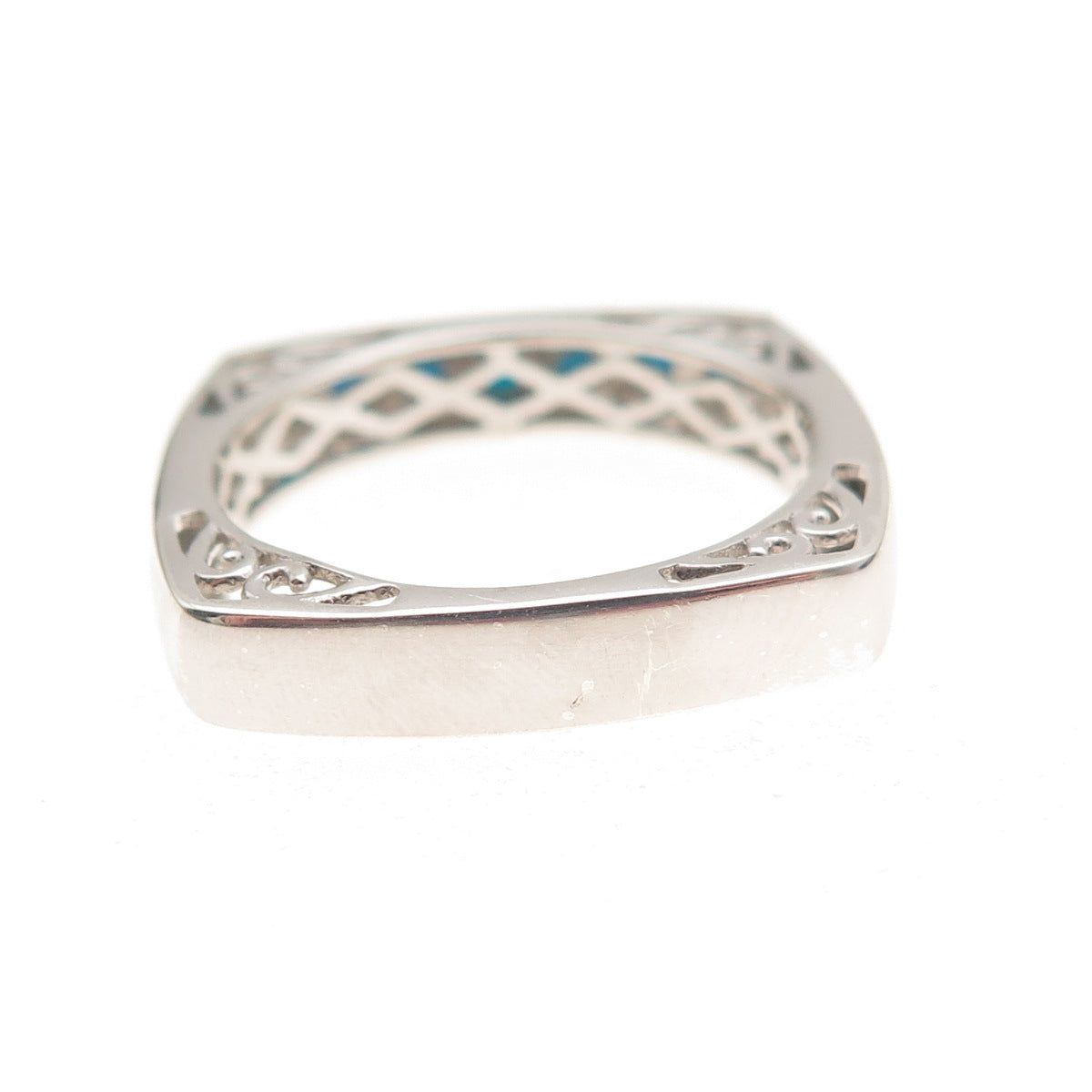 Chuck Clemency 925 Sterling Silver Real Sleeping Beauty Turquoise Ring Size 8