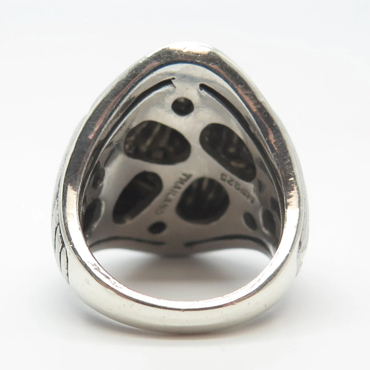 925 Sterling Silver Vintage Chapal-Zenray Inc. Modernist Ring Size 6