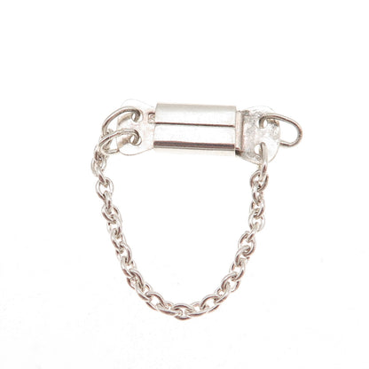 800 Silver Vintage Poland Bracelet / Necklace Box Lock Clasp