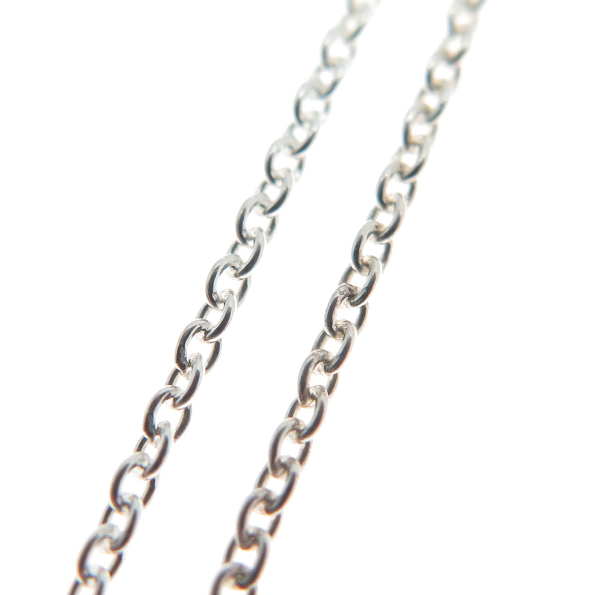 925 Sterling Silver Italy Modernist Square Cable Chain Necklace 18"