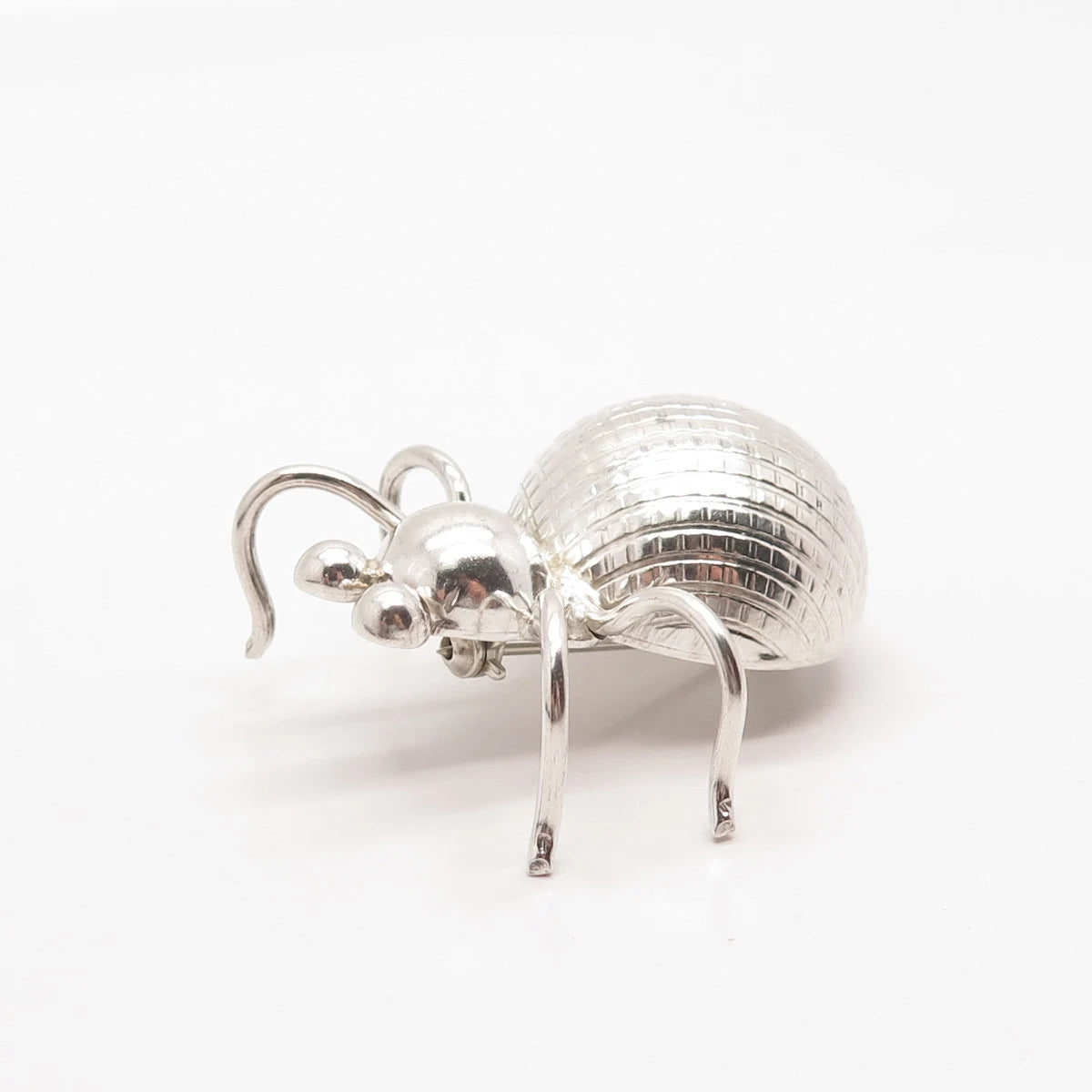 925 Sterling Silver Vintage Mexico Beatle Insect Pin Brooch