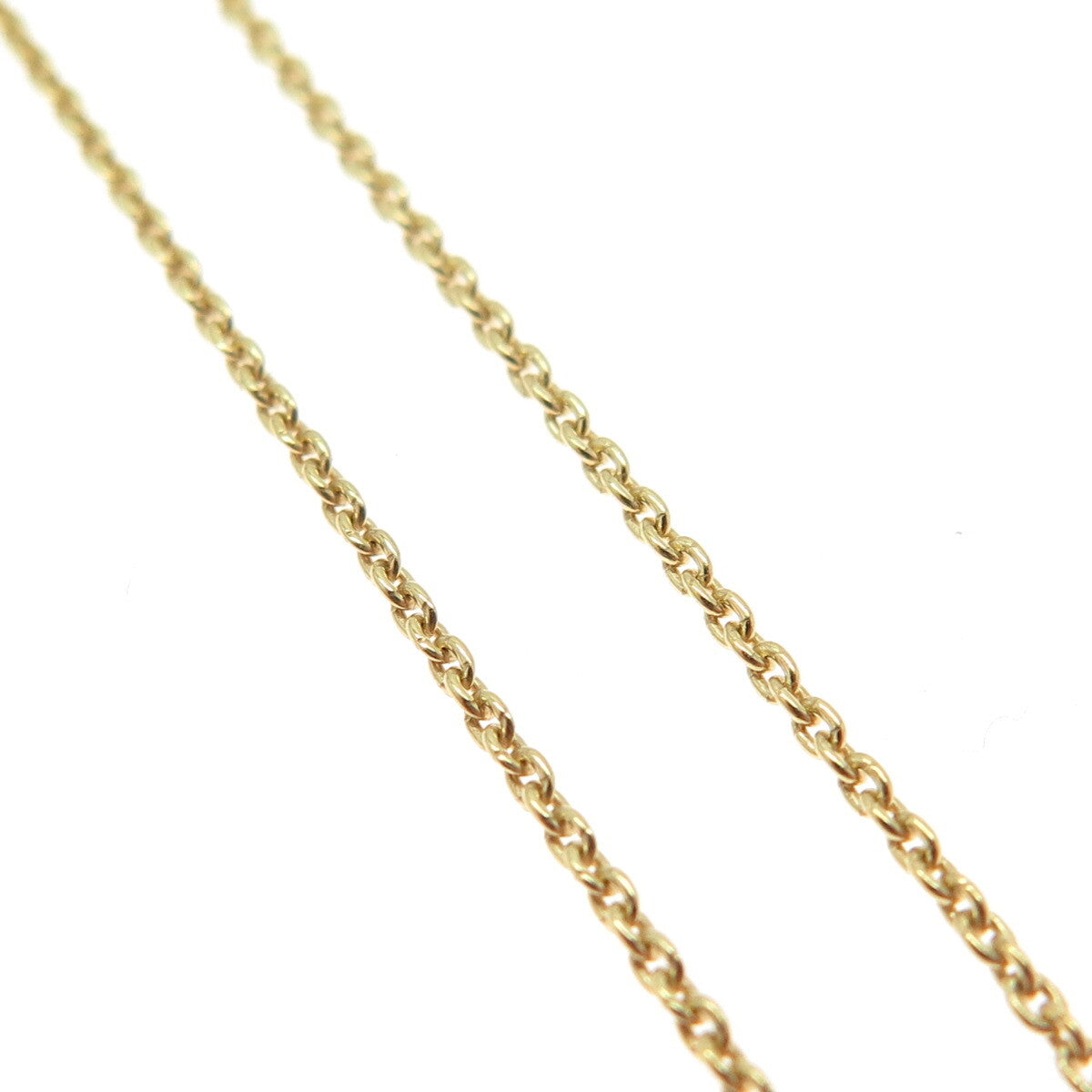 925 Sterling Silver Gold Plated Italy Cable Chain Necklace 14-15"
