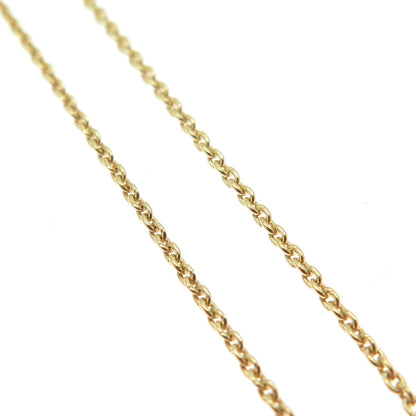 925 Sterling Silver Gold Plated Italy Cable Chain Necklace 14-15"