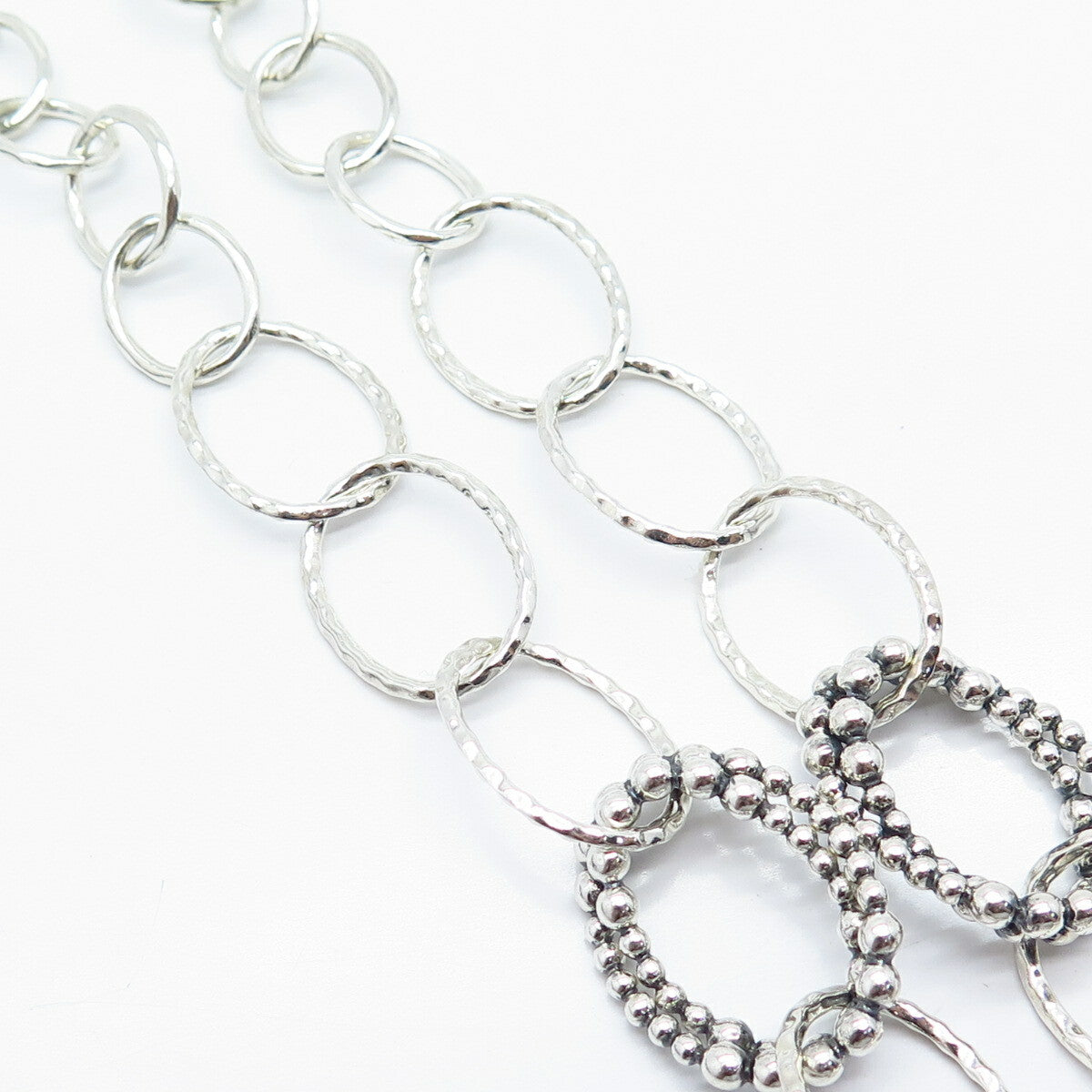925 Sterling Silver Michael Dawkins Rolo Chain Necklace 18"
