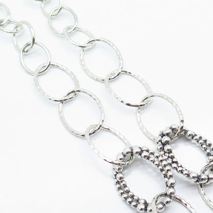 925 Sterling Silver Michael Dawkins Rolo Chain Necklace 18"