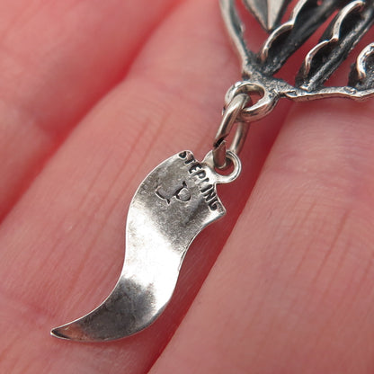 Pacific Jewelry Sterling Silver Vintage Ship Mystic Seaport Mini Charm Pendant
