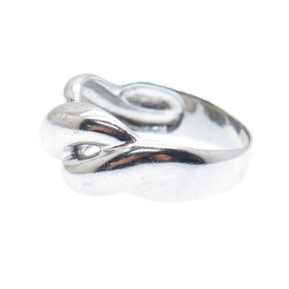 CHAPAL ZENRAY 925 Sterling Silver Vintage Infinity Ring Size 8.25