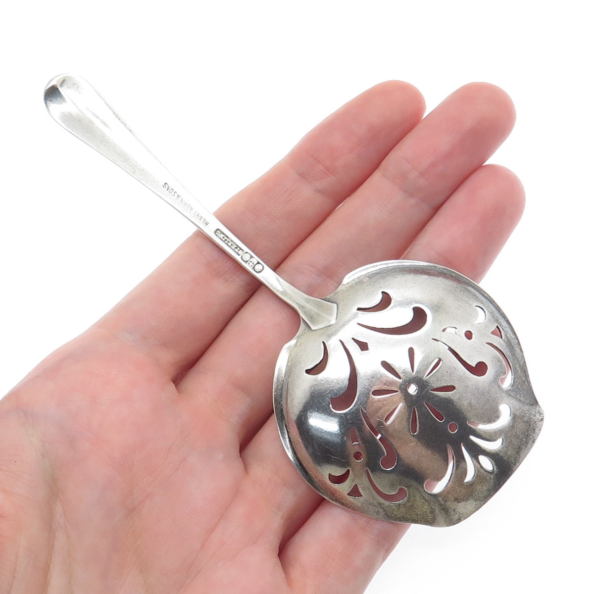GORHAM 925 Sterling Silver Antique 1909 Hamilton Bon Bon Spoon