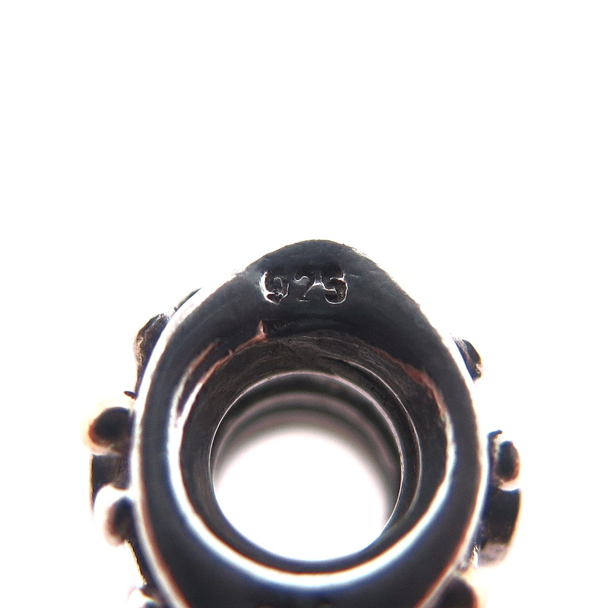 PANDORA 925 Sterling Silver & Gold Round-Cut C Z Desert Star Slide Bead Charm