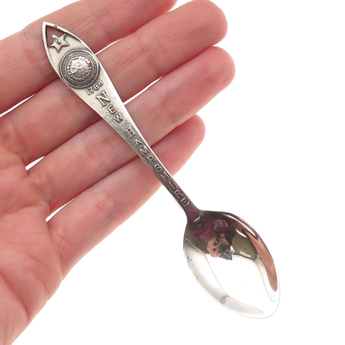Bell Trading Post Sterling Silver Antique Art Deco New Hampshire Coffee Spoon