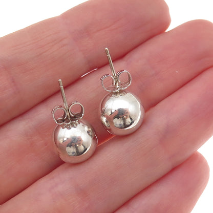 Tiffany & Co. 925 Sterling Silver Vintage HardWear 10mm Ball Stud Earrings