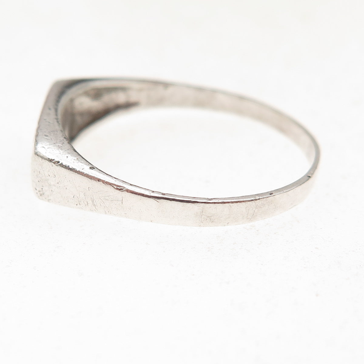 925 Sterling Silver Vintage Real Lapis Oxidized Ring Size 11