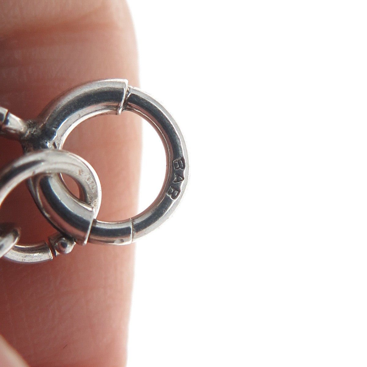 B. A. BALLOU & CO. Sterling Silver Antique Art Deco Love Knot Link Bracelet 6.5"