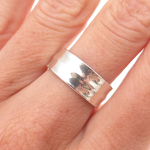 Laurel Elliot 925 Sterling Silver Vintage Aequalitas Band Ring Size 7