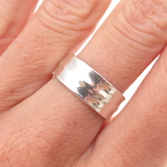 Laurel Elliot 925 Sterling Silver Vintage Aequalitas Band Ring Size 7