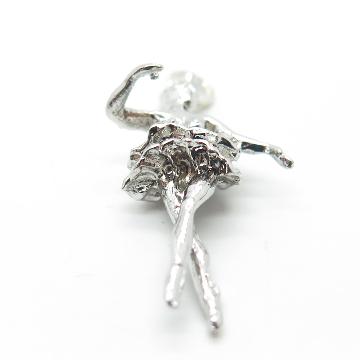 925 Sterling Silver Vintage Prima Ballerina Charm Pendant